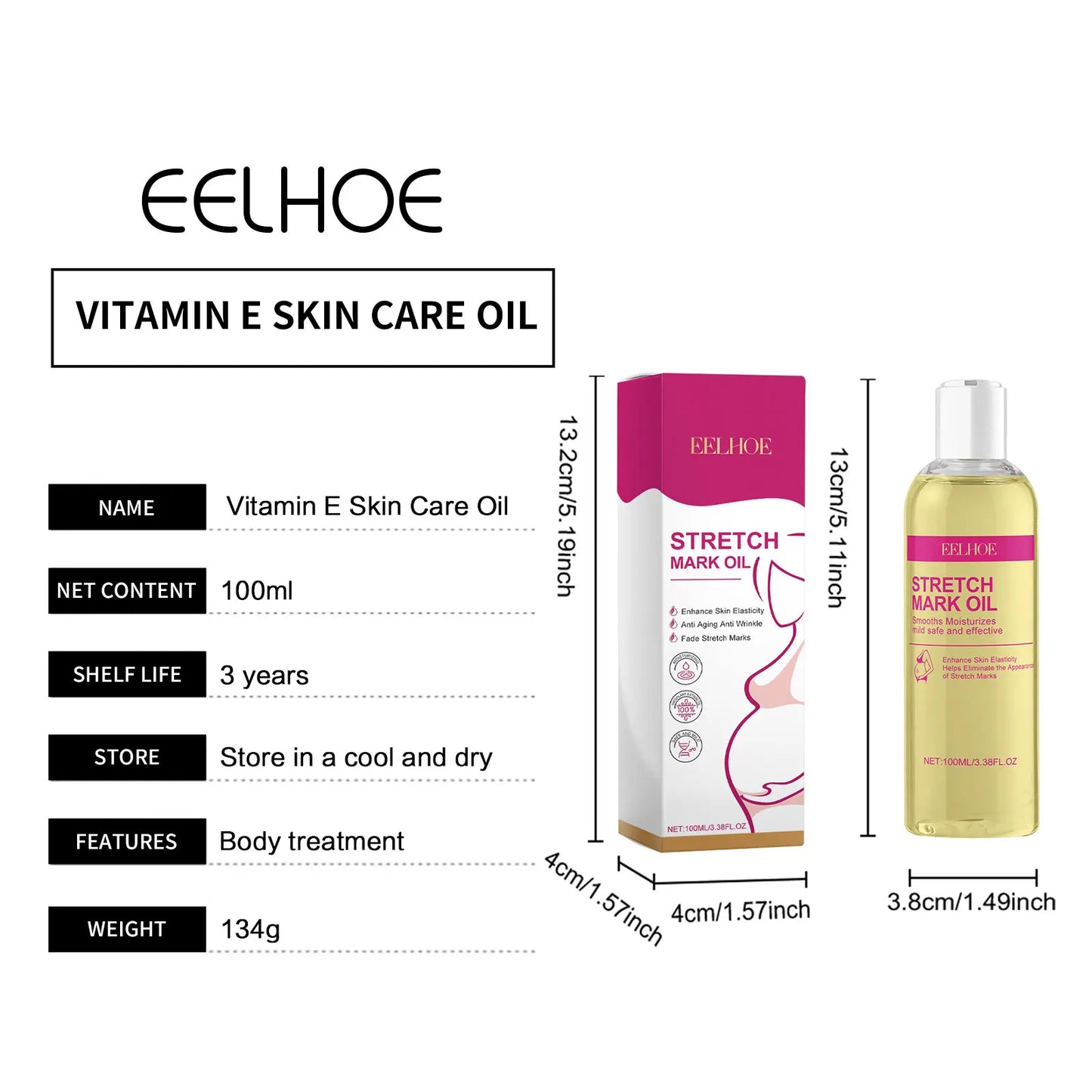 EELHOE® SilkBelly™ [Fast-Absorbing Recovery Oil for Moms]